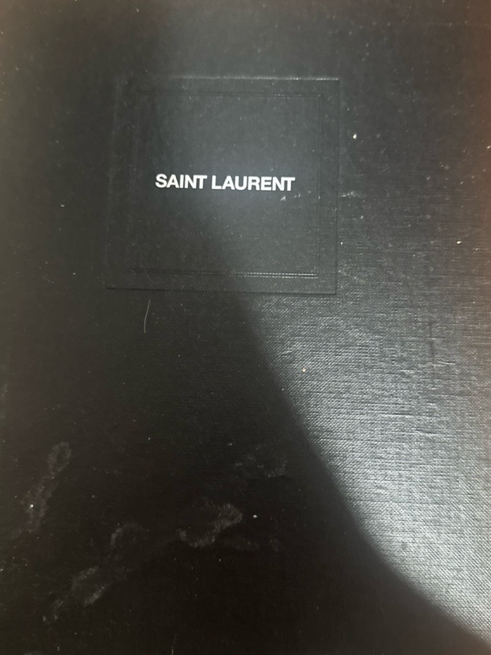 Saint Laurent Black Hardcover Accent Book